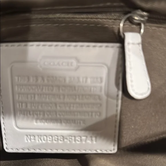 Coach Brown and White signature Monogram hobo Shoulder Bag - Picture 7 of 8